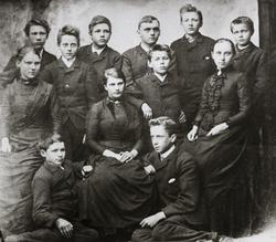 Klassebilde Middelskolen 1887