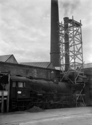 Standard Telefon og Kabelfabrikks midlertidige fyrhus er et 