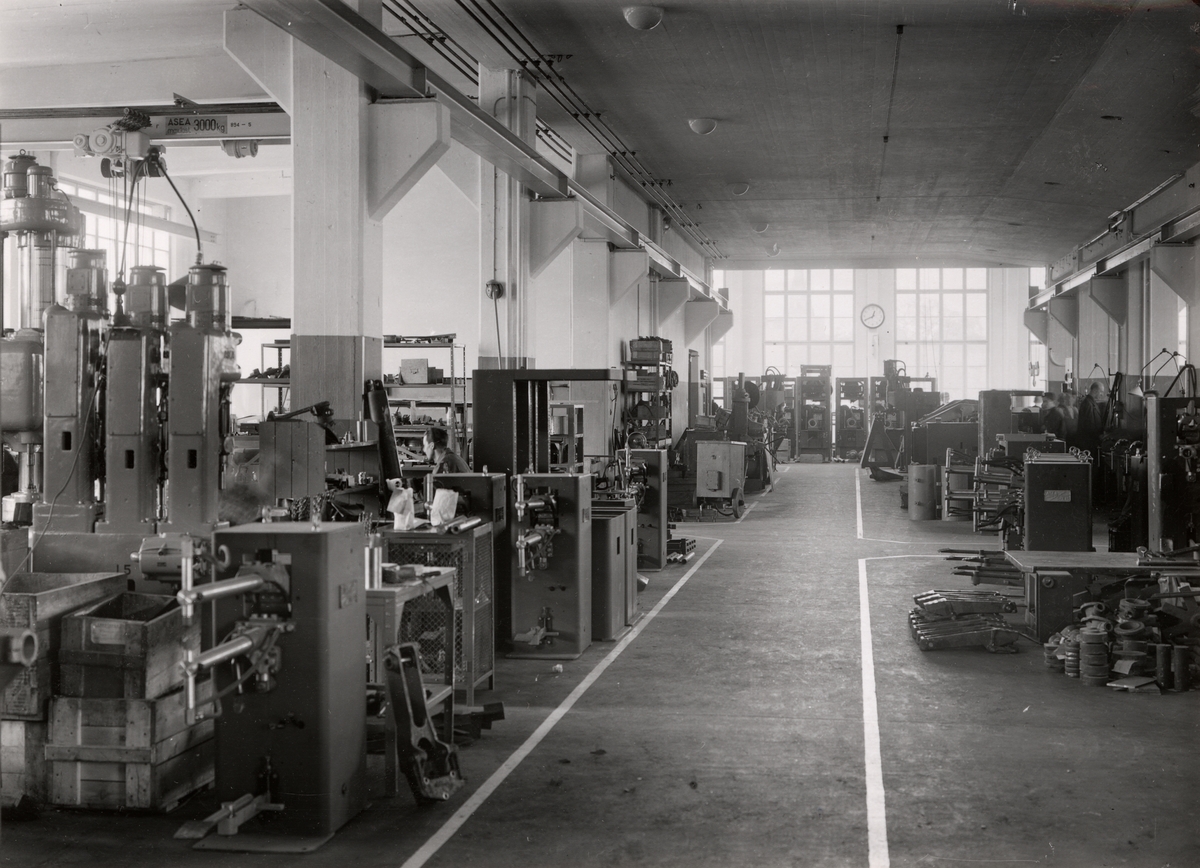 Montering av mindre maskiner hos Asea Svetsmaskiners 1943.