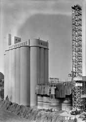 Tilbygg på kornsilo i Buvika