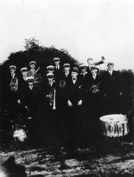 Nedre Eidsberg hormnmusikk ca. 1927-28 (bildet kopiert 1930)