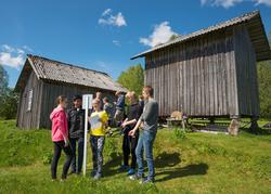 Skoleelever på Oppistun Børli, arrangement i regi av Kongsvi