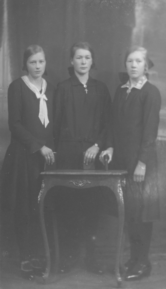 Album med portrettbilder. Albumet har tilhørt Aksel Konrad Mikkola og hans hustru Kathinka Marie, f. Mikkelsen. Det er nå i Solbjørg Mikkolas eie. Navnene til de portretterte er for en stor del ukjente, men mange er fra Neiden og Sør-Varanger. Kathinka kom opprinnelig fra Lofoten, og en del av bildene viser hennes familie i Nordland