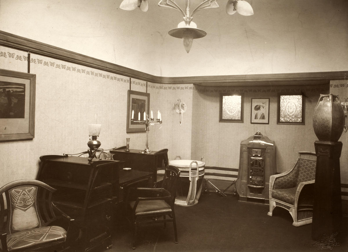 Interiør Henry van de Velde slik det så ut da det åpnet i 1908. (Foto/Photo)