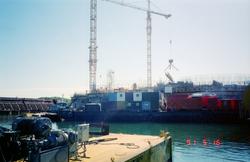 Anleggsområdet til Norwegian Contractors i Jåttåvågen ved St