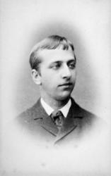 Portrett, gutt, konfiormant? Kristiansund ca 1875.Fra Herlof