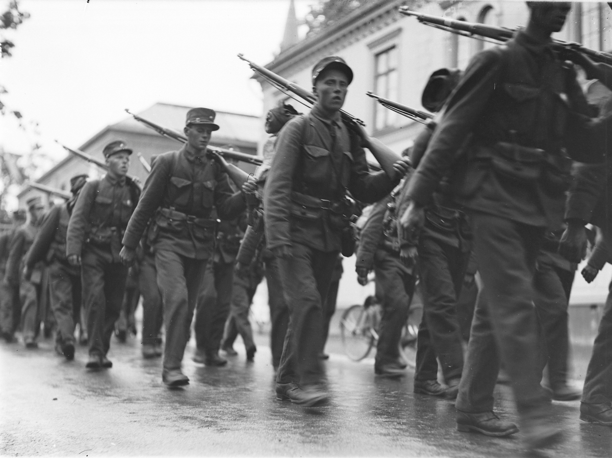 Rekruttene kommer til byen