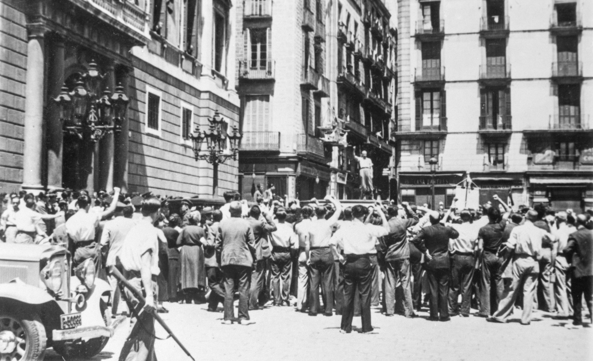 Militsen held tale i Barcelona