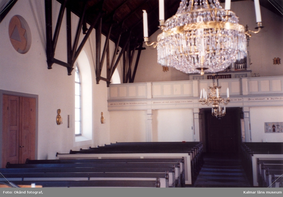 Från renoveringen av Gladhammars kyrka.