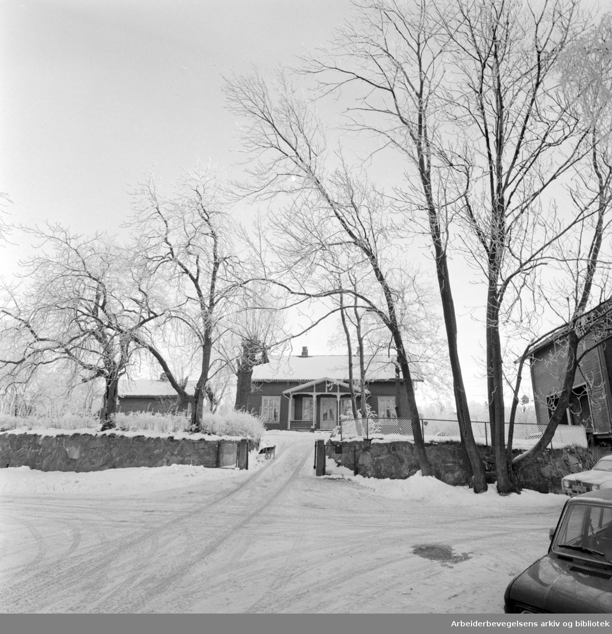 Nordseter. Nordseter gård. Februar 1975
