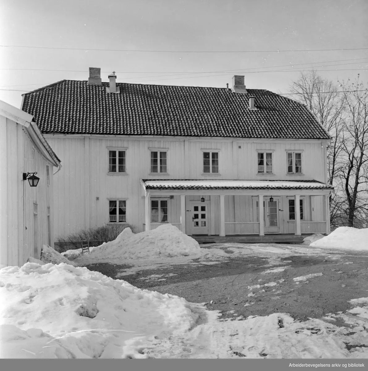 Nordberg gård. April 1963