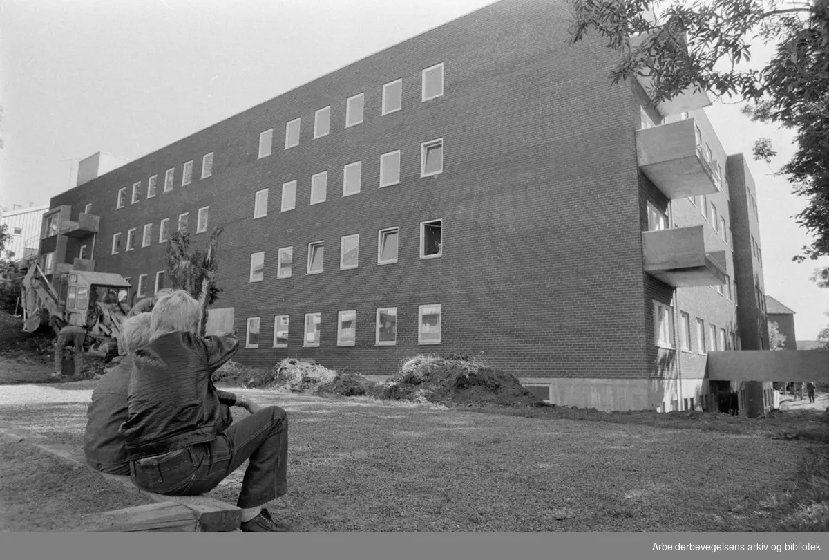 Malerhaugveien. Frelsesarmeens sykehjem. August 1972