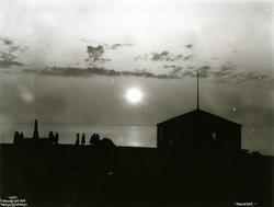 'Nordkap - Pavlionen, Støtten, Midnattsol 1907'