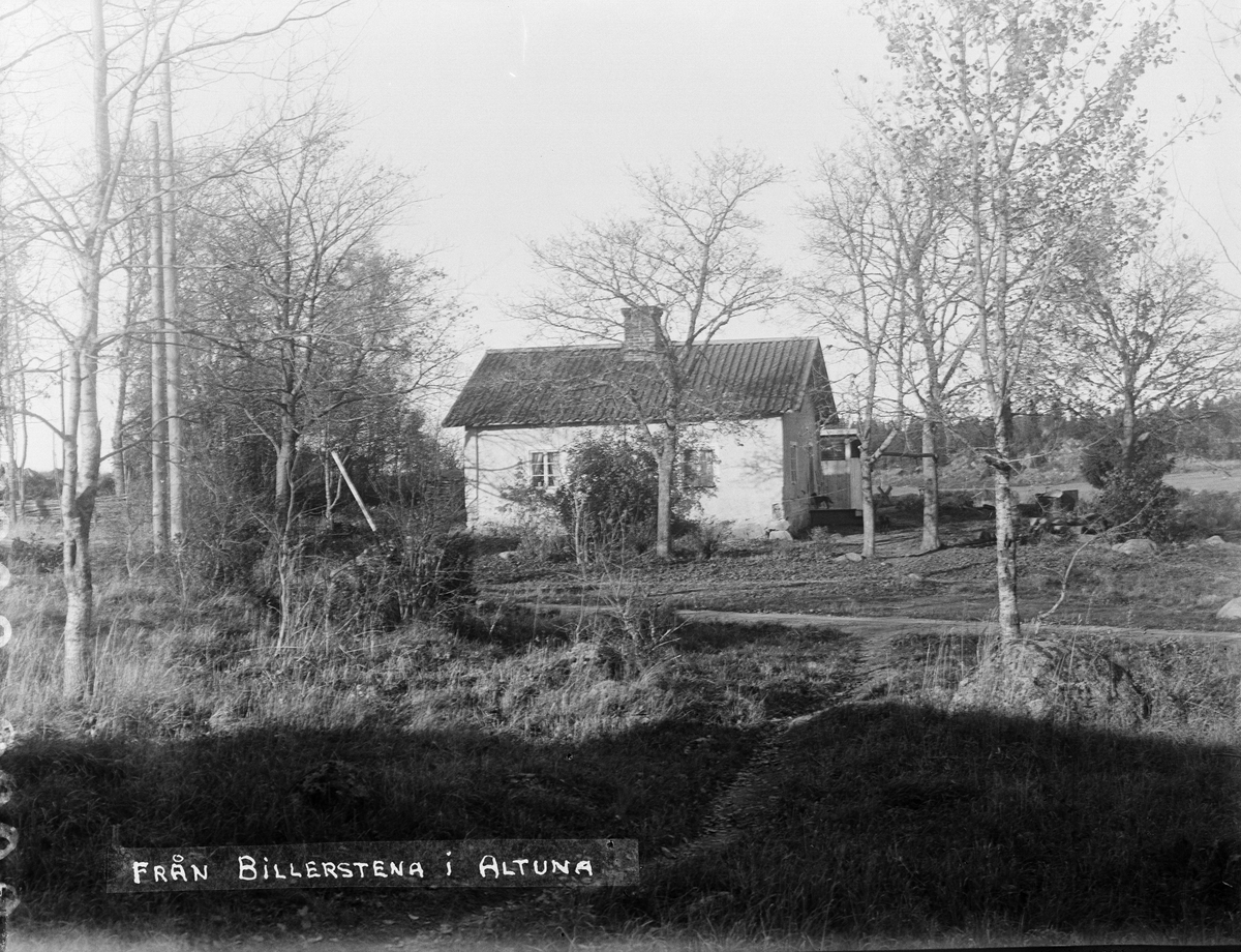 "Statstuga på östra sidan landsvägen vid Billerstena Altuna", Uppland 1923