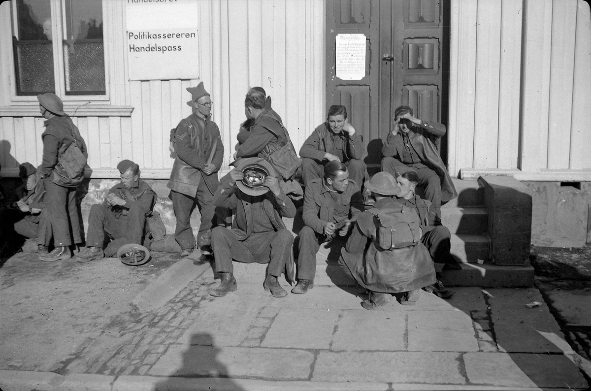 Engelske krigsfanger utenfor Hornemannsgården