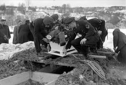 Tyske marinesoldater i begravelse