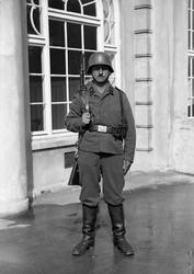 Tysk soldat på Blindeskolen