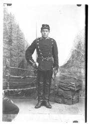 Portrett av soldat  Alfred Berg