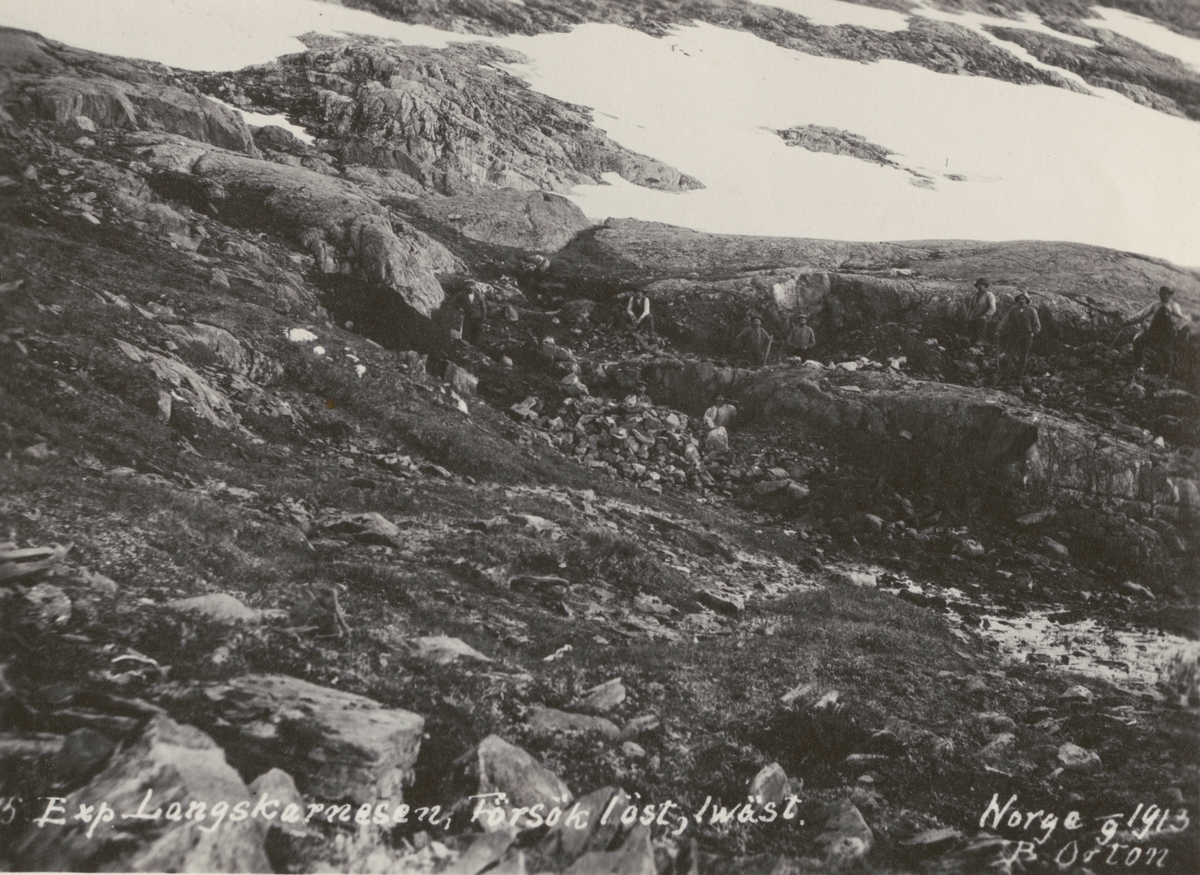 Expeditionen till Langskarnesen, Norge, 1913. 