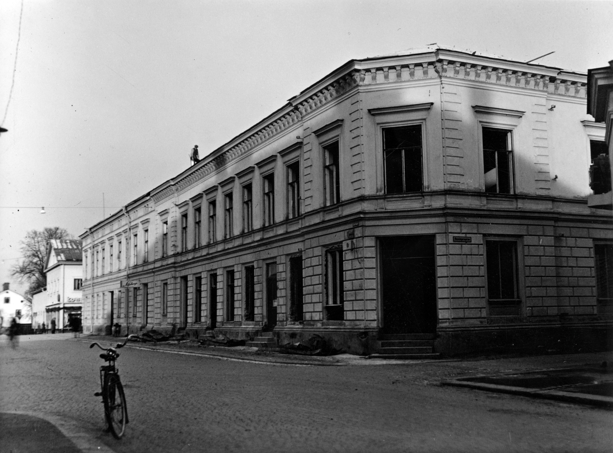 Telegrafhuset, 1949. (Hökartorget) - Köpings museum / DigitaltMuseum