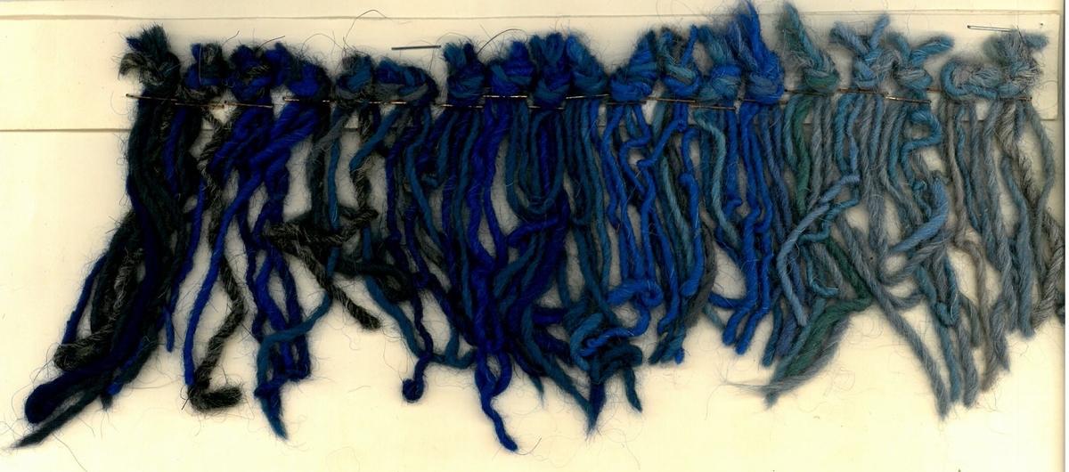 Skisser till rölakansmattor.
Formgivare: Kerstin Butler 1963
"Blå trädet"
