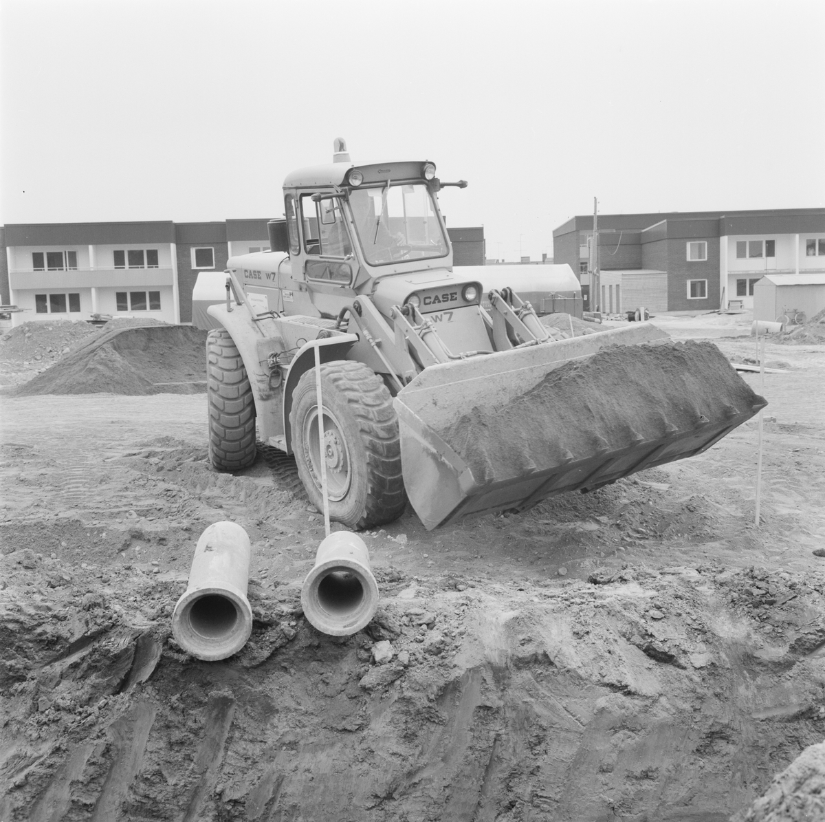 Exproprierat område i Tierp, Uppland, augusti 1971
