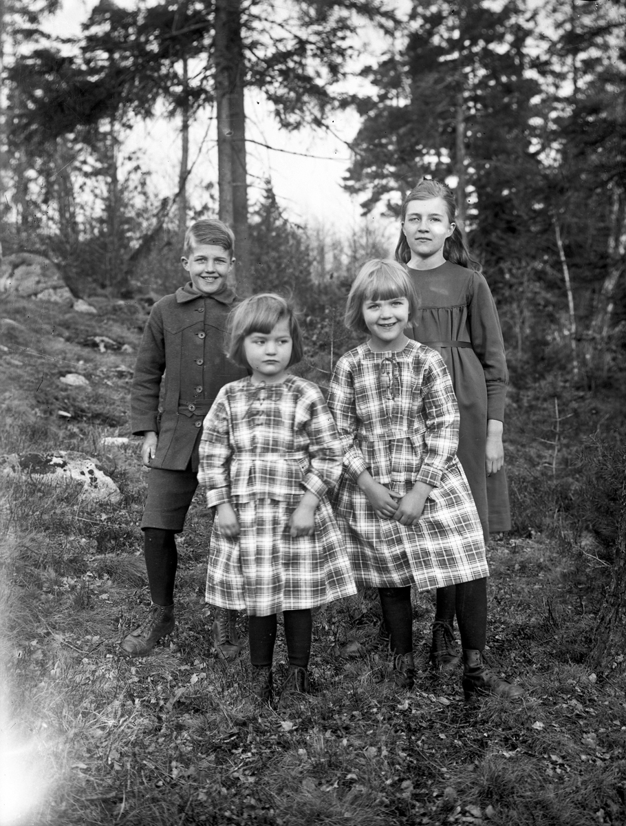 Blomgrens barn, tre döttrar och en son. Blomgren var smed på Österbodarne. Tolkat som att det skulle vara August Oskar Alexander Blomgrens barn Signe Viola, Erik Oskar och Märta Linnea Ingeborg. Vad det fjärde barnet heter är okänt.