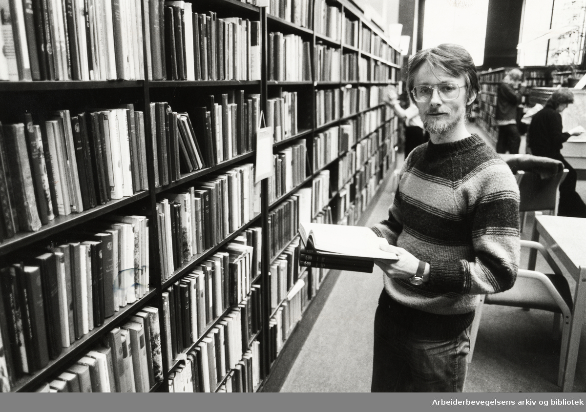 Deichmanske Bibliotek. Hovedbiblioteket. Trond Bakke. Oktober 1982