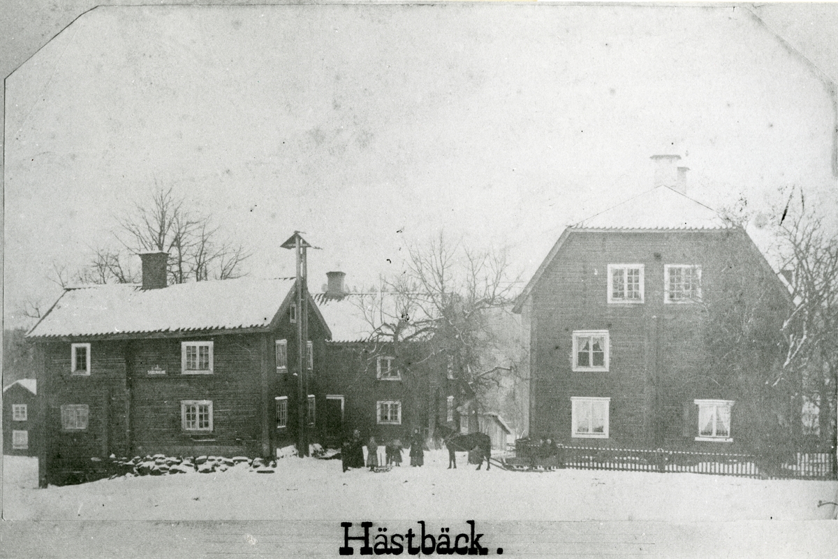 Karbenning sn, Hästbäck.
Herrgården i Hästbäck c:a 1880.