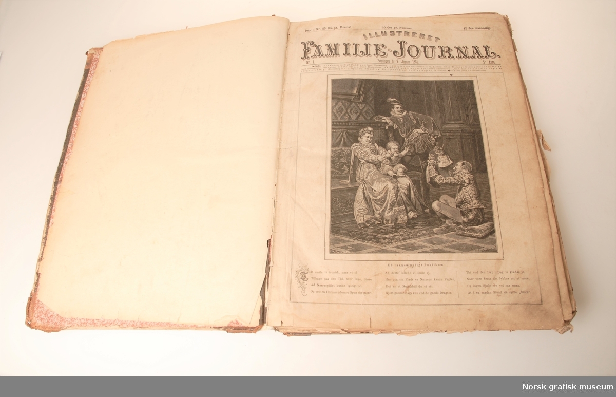 Illustrert Familie-Journal, nå Allers, fra 1881.