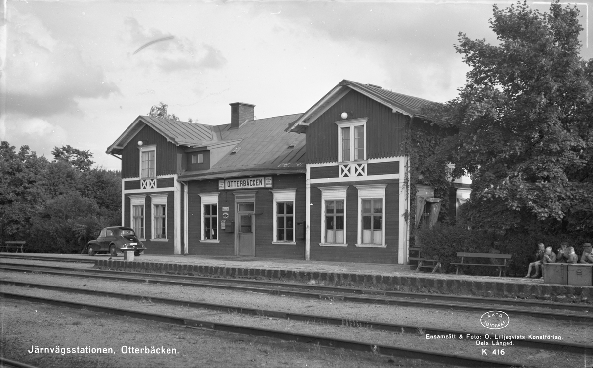 Järnvägsstationen i Otterbäcken.