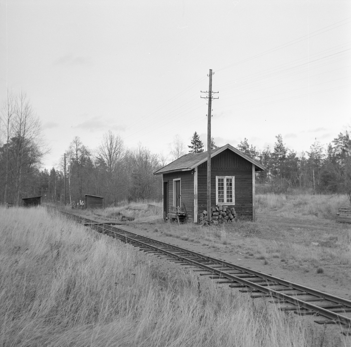 Godsmagasin vid Fårhult stationsområde.