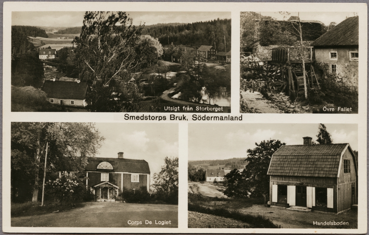 Vyer från Smedstorps Bruk, Södermanland.