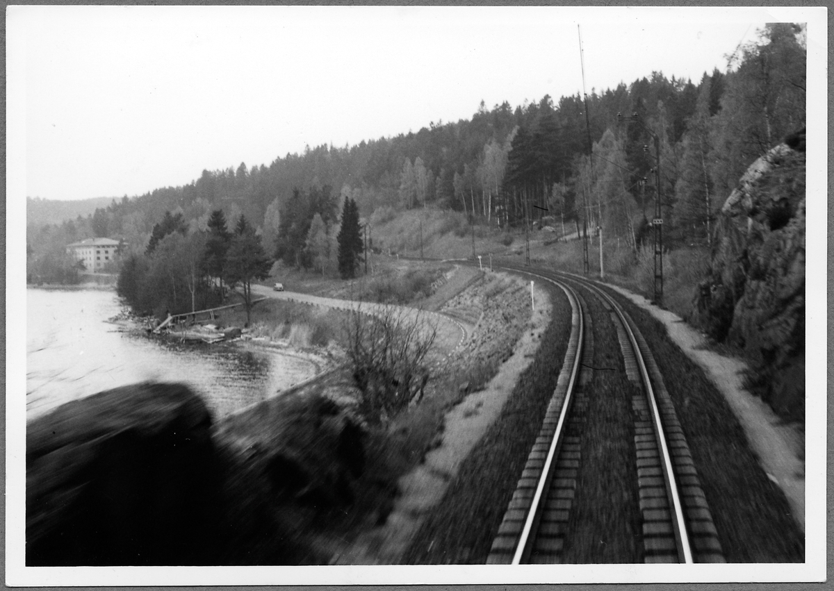 Järnvägen vid Getå och Bråviken.