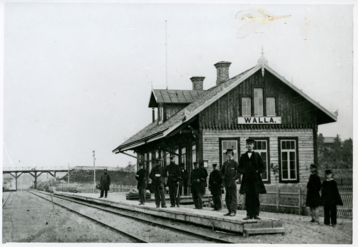 Valla station 1860-talet.