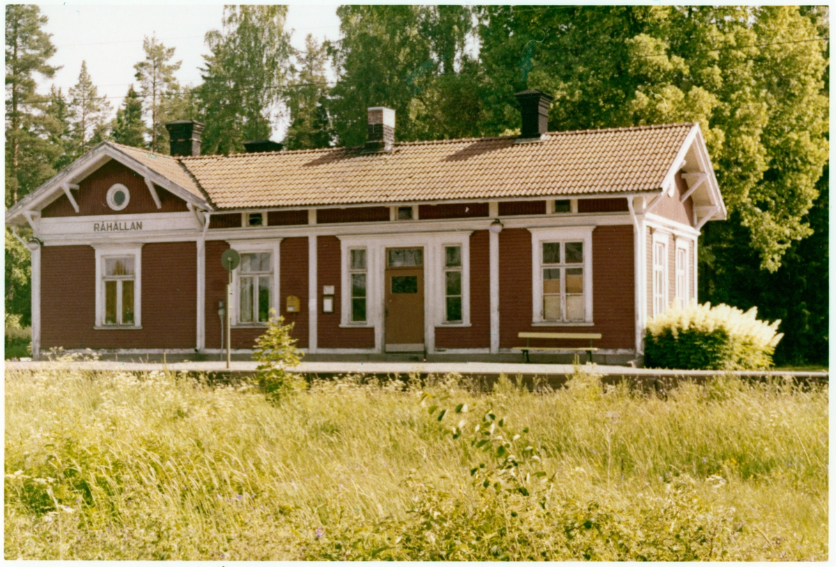 Råhällan station omkring år 1972.