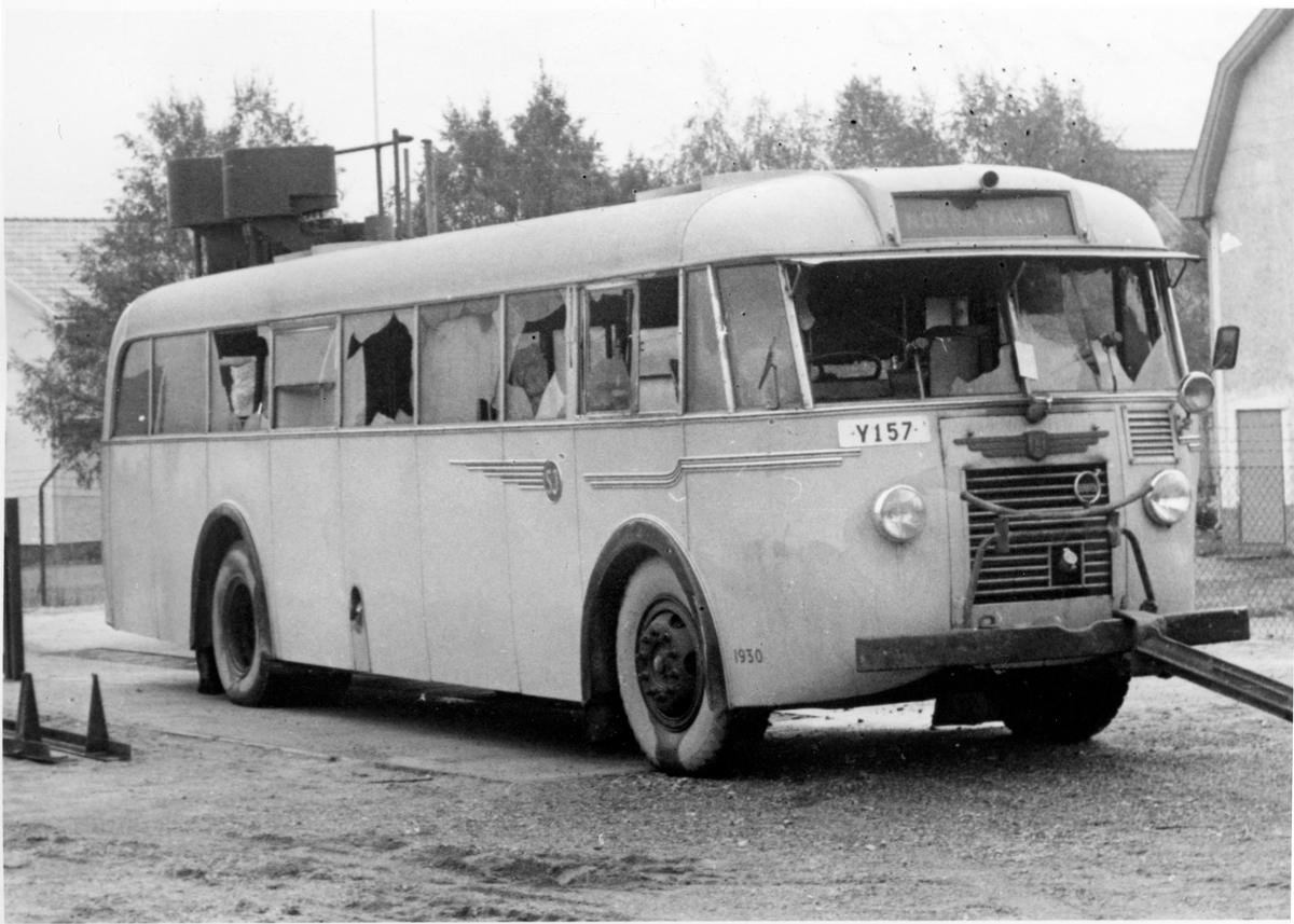 Statens Järnvägar, SJ buss 1930 Volvo kaross Hägglund och söner ...