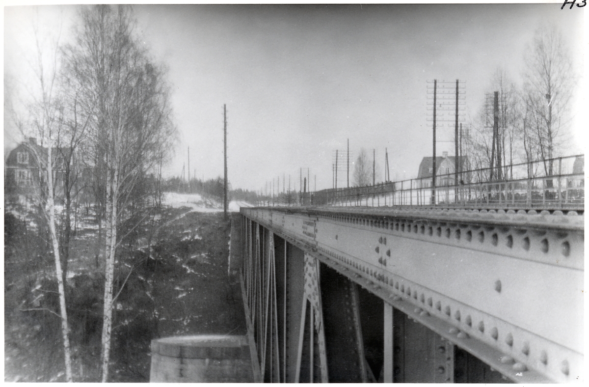 Järnvägsbro över Dalälven i Krylbo.