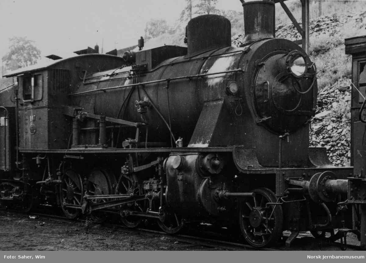 Damplokomotiv type 24d nr. 147 i Lodalen.