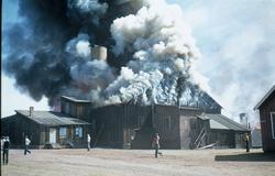 Brann i smeltehytta på Røros, lørdag 19. juli 1975