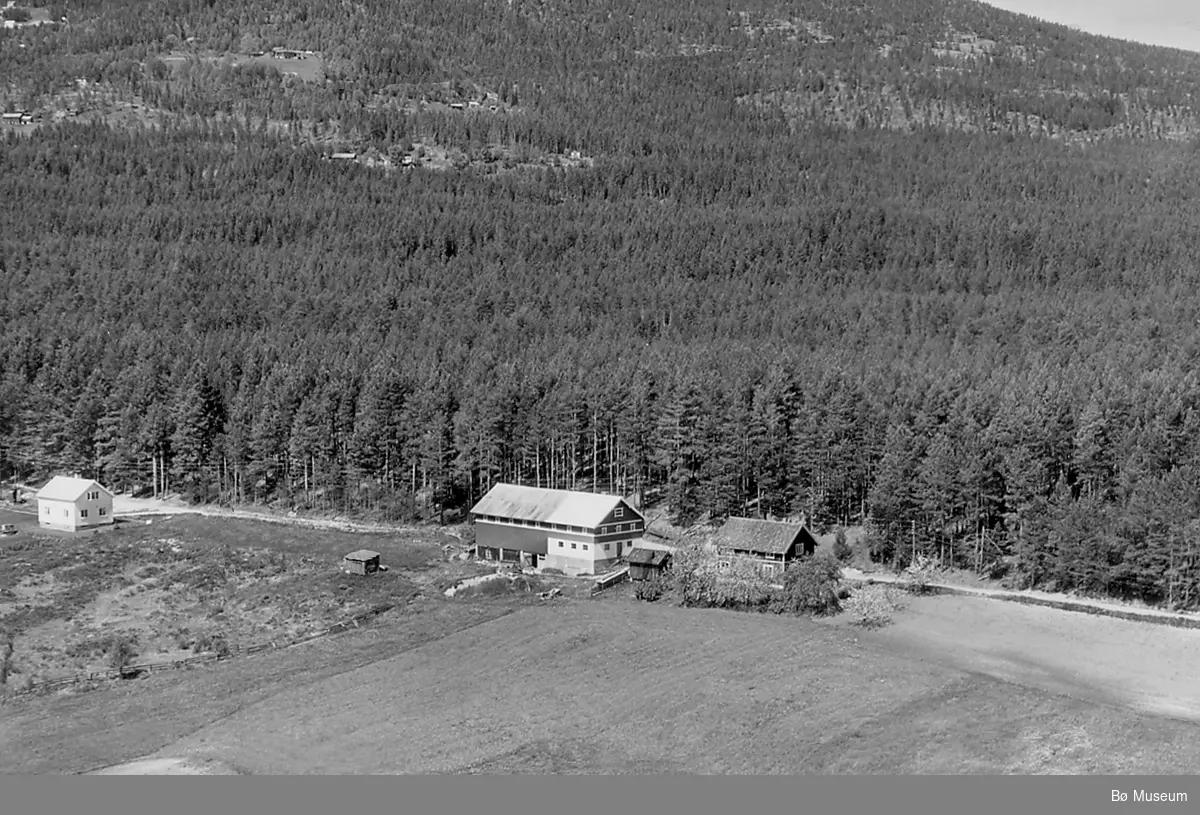 Flyfoto av Kåsa i Folkestad - Midt-Telemark museum / DigitaltMuseum