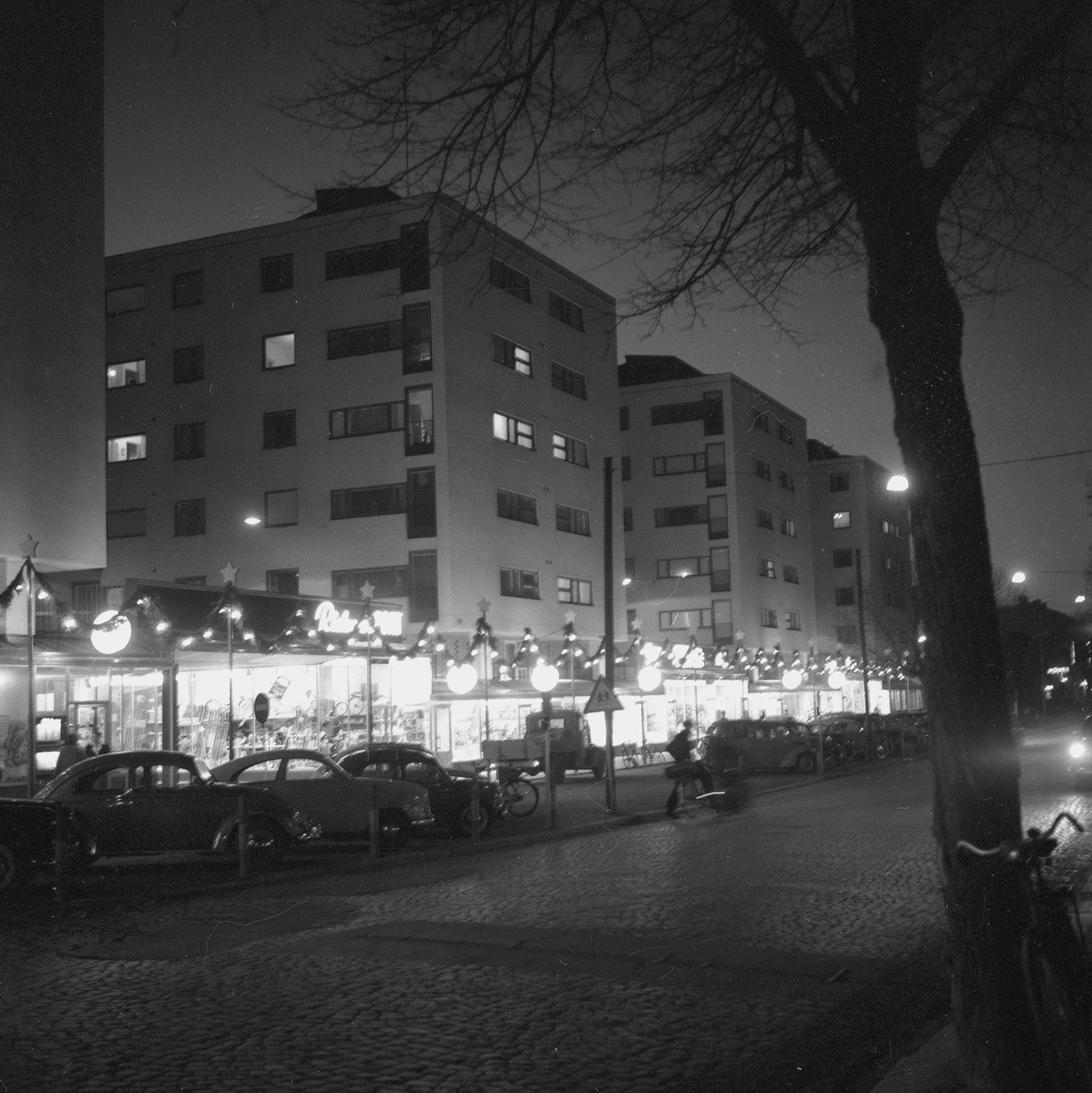 Julsidan, Södercity.
6 december 1958.