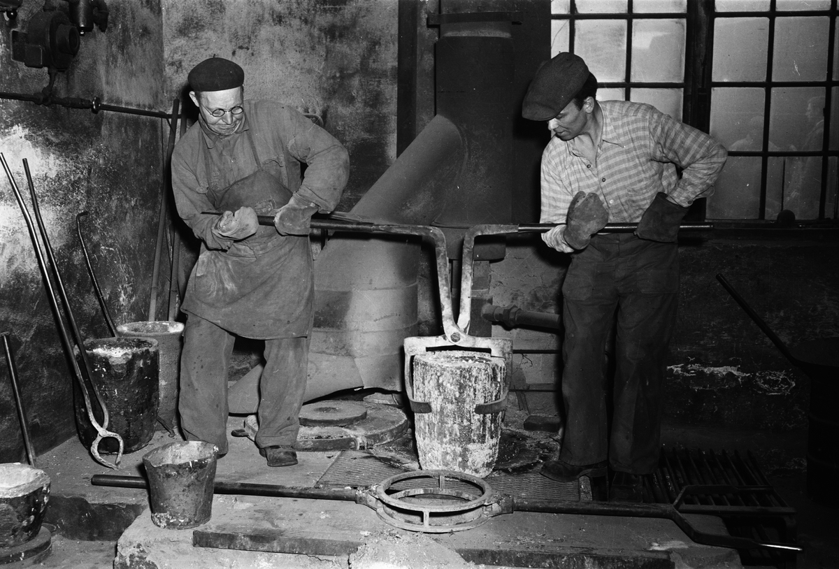 Arbetare på Vattholma bruk, Vattholma 1955