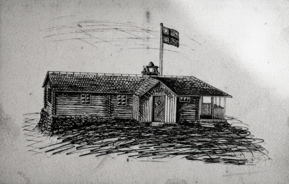 Lauhaugen, hytta til postfulmektig Olav Semeleng (1863-1946)