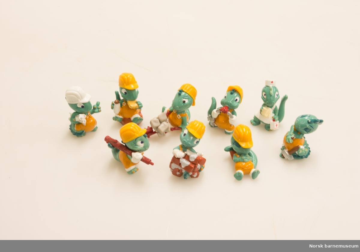 Plastfigurer fra Kinderegg: Dinosaurer