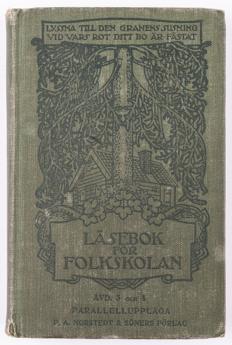 Acc.kat: Läsebok.
För folkskolan Avd 3 och 4. Stämpel och skrift "NORRSUNDETS FOLKSKOLA 1931".
Härkomst: P.A. NORSTEDT & SÖNERS FÖRLAG".