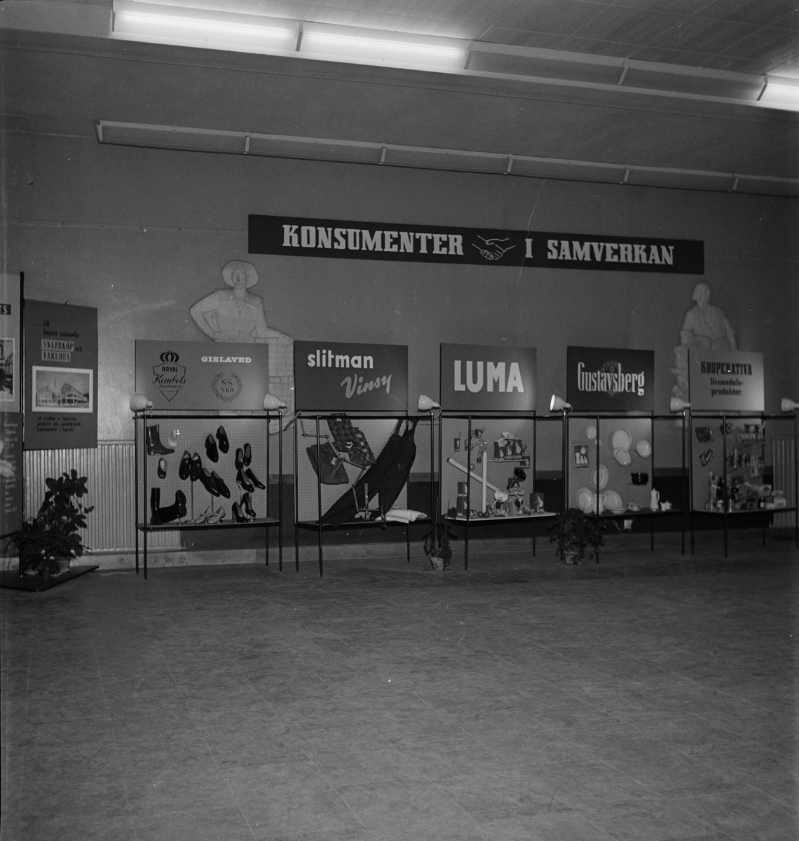ABF - utställning i Folkets Hus, Uppsala 1955