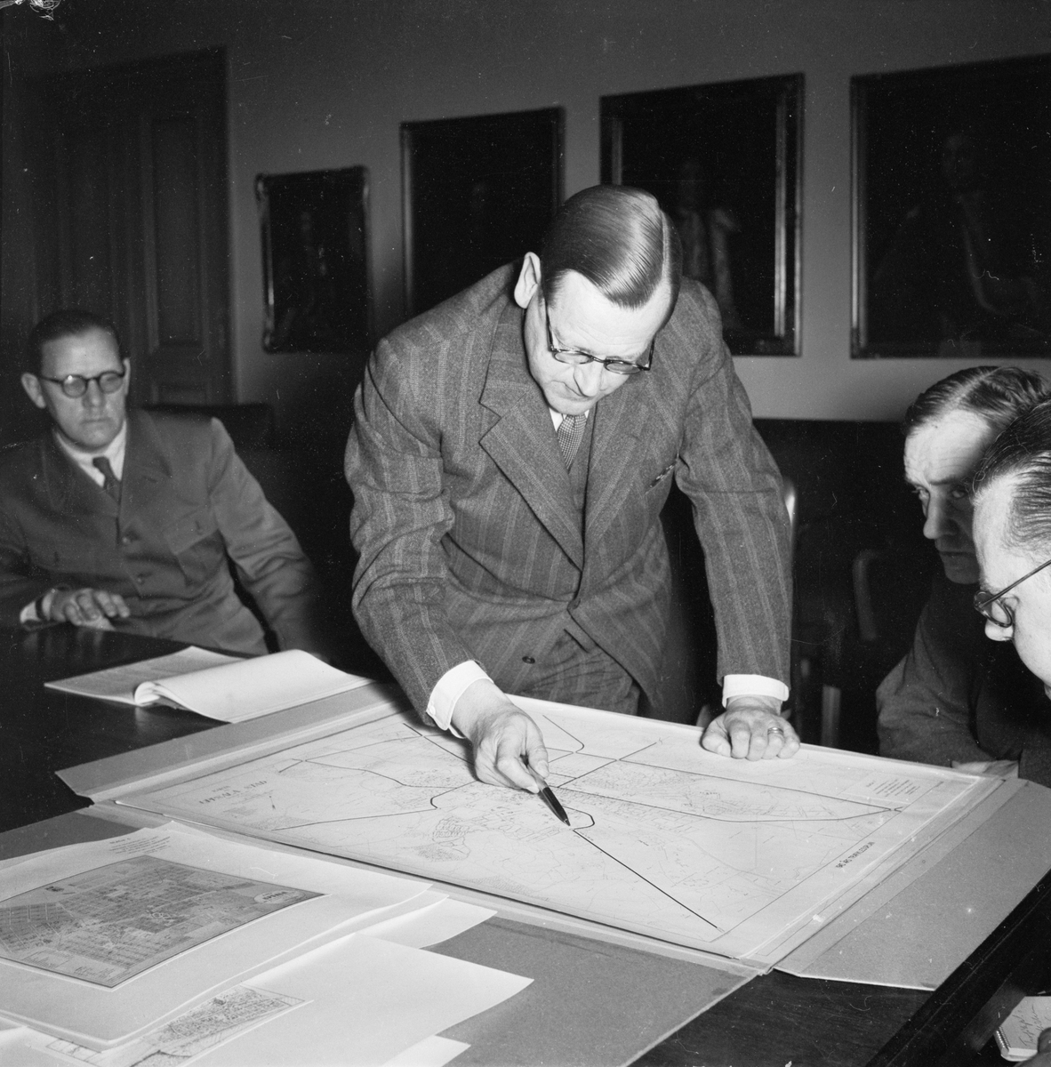 Nya vägplaner, Uppsala 1948