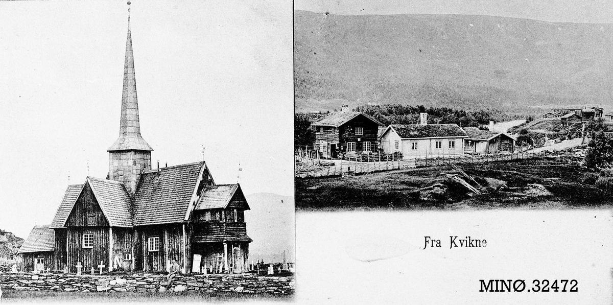 Postkort "Fra Kvikne"
