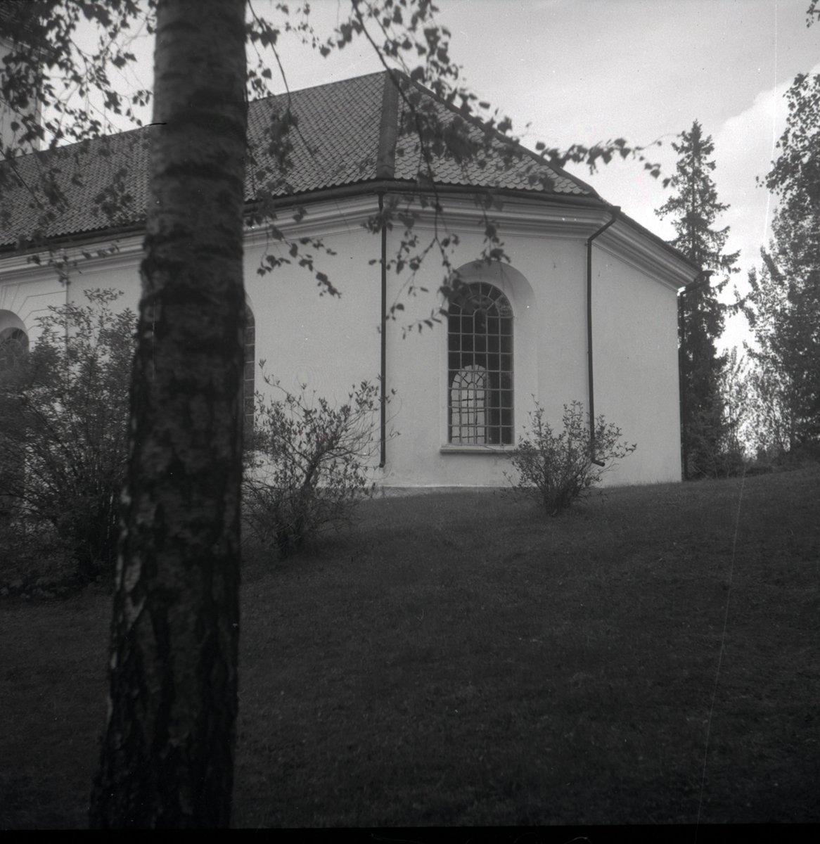 Blackstads kyrka exteriör, gaveln.